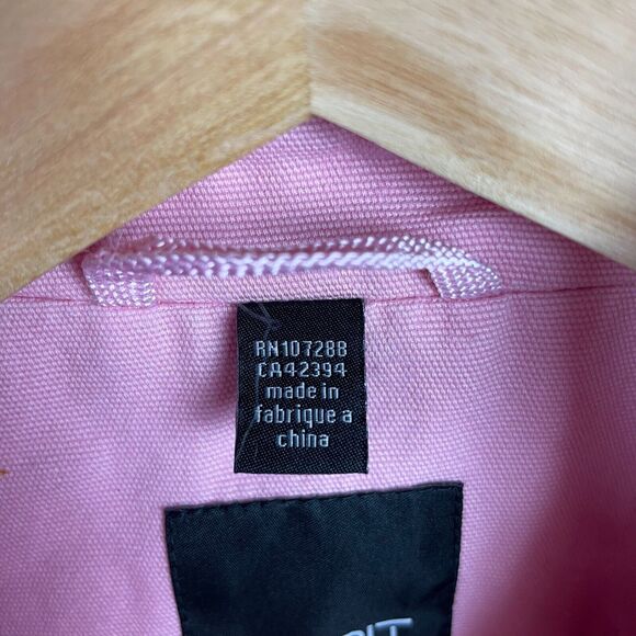 Esprit Trench Coat Jacket Size‎ M Bubblegum Pink Twill Mid Length Barbiecore Y2K - Picture 12 of 16